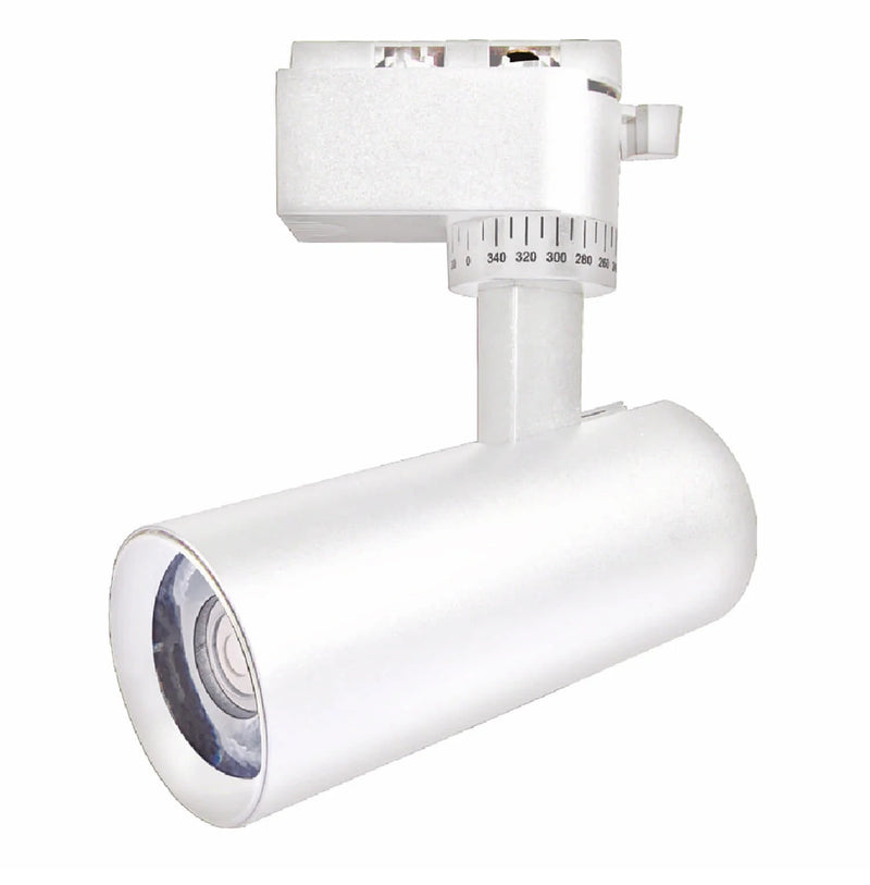 Lámpara de Riel LED 12W CCT 100lm, Blanco. Iluminación cambiable y diseño atractivo. Foco de carril LED.