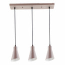 Lámpara Colgante Café 3XE27, 550x105x1230mm. Acogedora y Elegante.