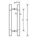 Tiradores rectos de puertas