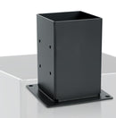 Base Tubo Cuadrado Union Pergolas WPC exteriores soporte para tubo 4"x4" - 100x100 mm