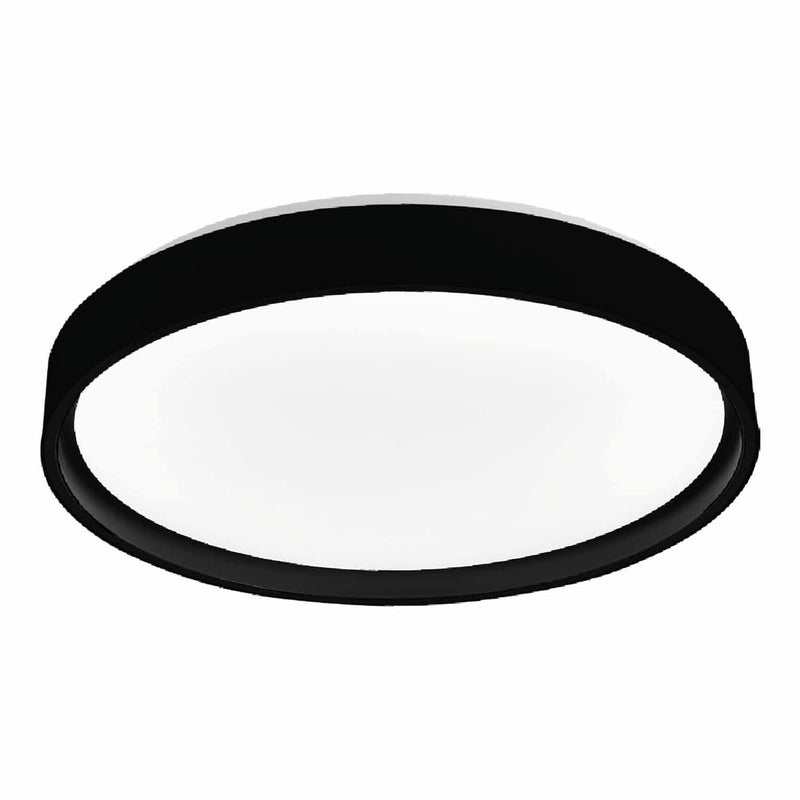 Lámpara de Techo LED Plafón 18W 1800lm CCT Ajustable Acabados negros.