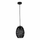 Lámpara Colgante Negra  1XE27 180x1235mm Elegancia Natural