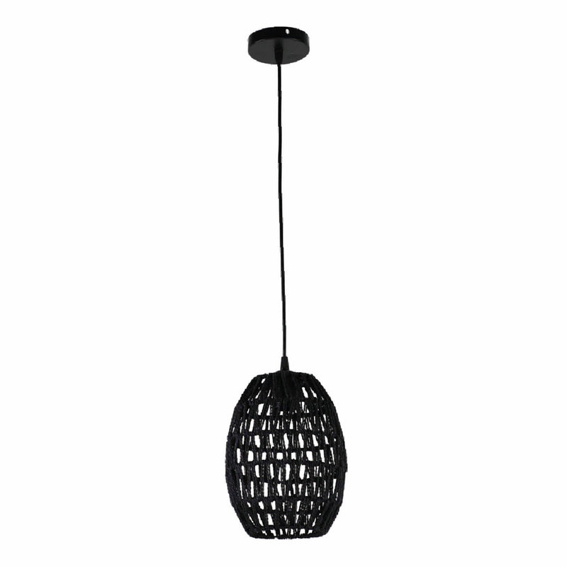 Lámpara Colgante Negra  1XE27 180x1235mm Elegancia Natural