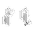 Juego de Rueda Superior / Guia Inferior Montaje Inversor. Plegable Europa. Color Blanco