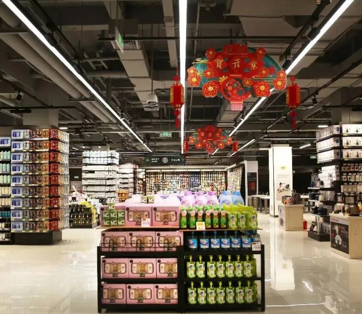 Lampara colgante Lineal comercial 1.5m Blanca frosted 7000lm DIP 35-50W ajustable 4000K/5000K/6500K CRI90 3 Cables AC100-227V