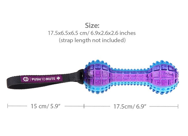 Hueso Push to mute correa y sonido para mascotas