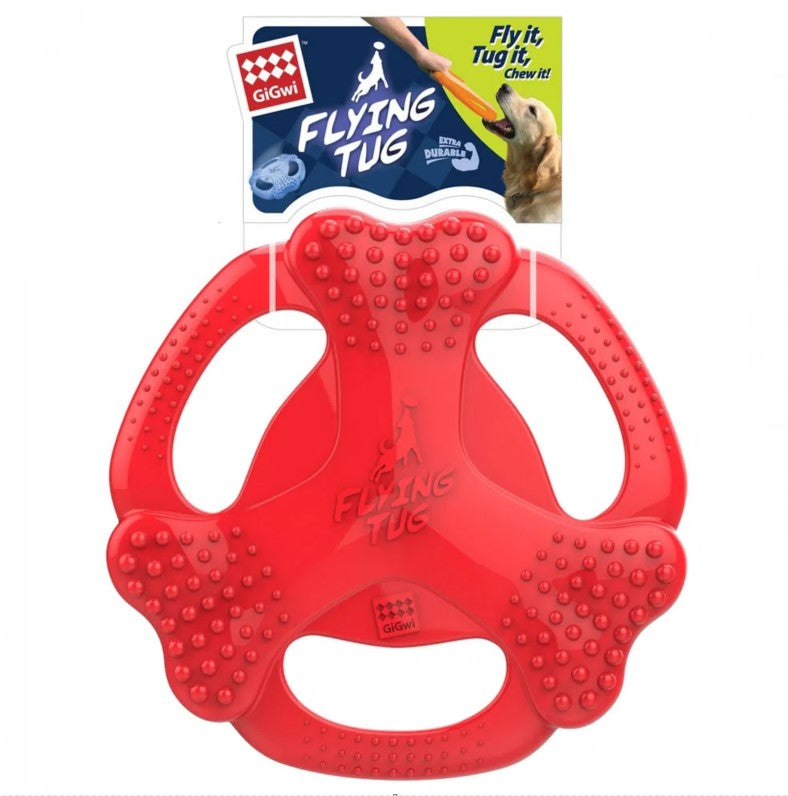 Frisbee Flying Tug 10" rojo para mascota