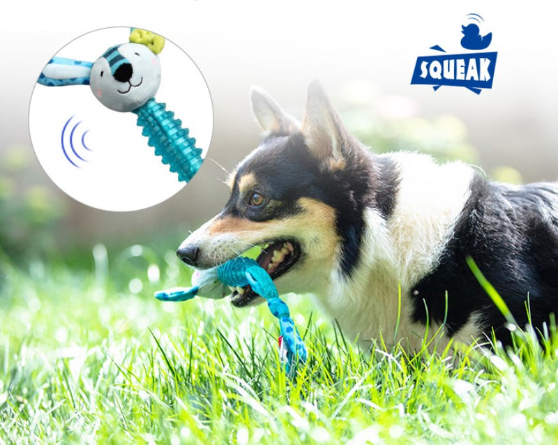 Juguete Suppa conejo azul para mascotas pequeñas