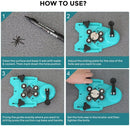 Guía de perforación con base de succión para brocas circulares diamantadas. Vidrio y Azulejos.