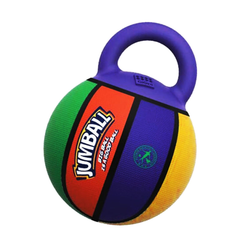 Pelota JUMBALL multicolor con asa para mascota