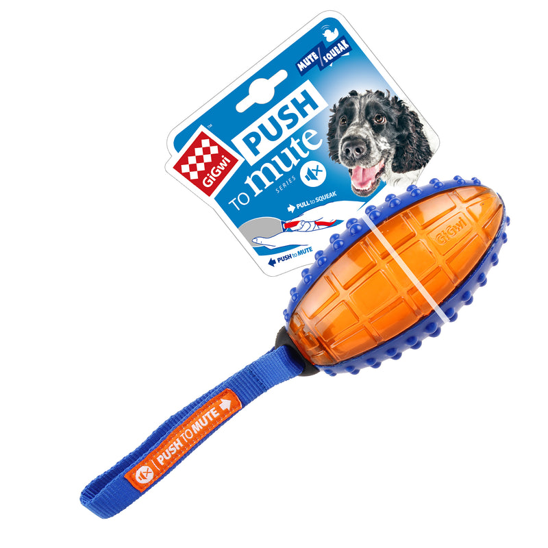 Pelota ovalada Push to mute para mascota