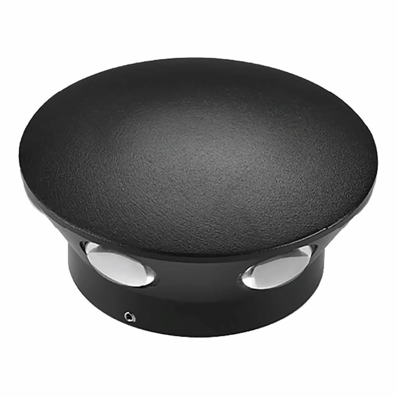 Lámpara de Pared Exterior LED Negra 6W 3000K 420lm. 120x55mm. Iluminación Cálida para Exteriores. Luminaria.