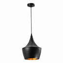 Lámpara Colgante Negra 1XE27 235x100x1200mm diseño atemporal.
