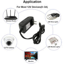 Adaptador de corriente DC 12V-2A US Plug.