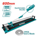 Cortador de azulejos 600mm. Max espesor 16mm corte. Trae 2 ruedas de carburo de tungsteno