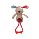 Peluche Perro de tela con cuerda para mascota