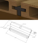 Clip Plástico central unión montaje para pisos Deck 50 pcs