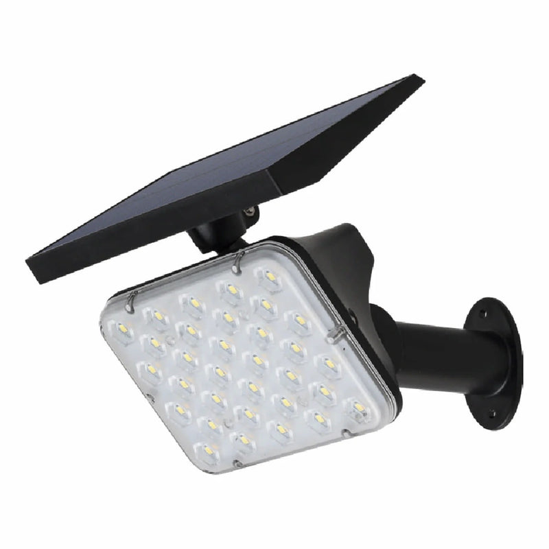 Lámpara estaca Solar LED Negra 13W - 800 Lumens, CCT 3000K/6500K.Función de auto encendido y auto apagado. Lámpara estaca solar.