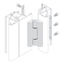 Bisagra de Sobre Poner Hoja Ventana/Inversor. Sistema Plegable. Color Negro