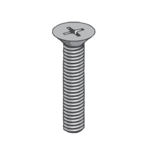 (caja 100) 6-32 x 1/4 Tornillo Cabeza plana Phillips inoxidable m/s 18-8.