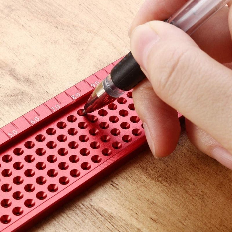 Regla tipo T para carpinteria, incluye medidor de posicionamiento. Tamaño 160mm