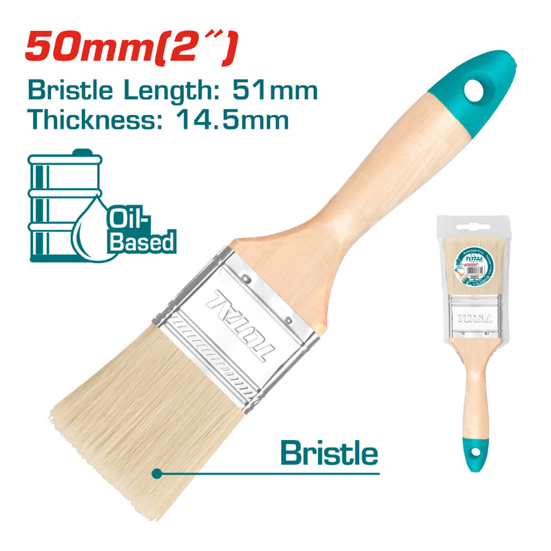 Brocha de 2" Mango de madera.