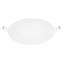 Panel LED Recesado12W 65K Redondo Blanco. Lámpara de techo empotrado.