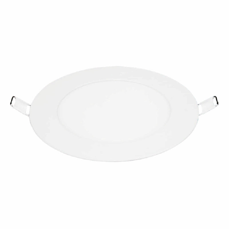 Panel LED Recesado12W 65K Redondo Blanco. Lámpara de techo empotrado.