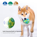 Pelota crazy ball tela verde para mascota