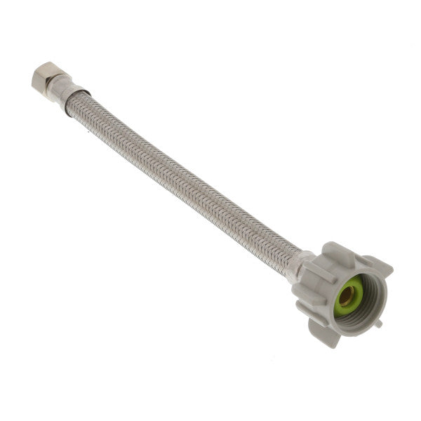 Tubo de abasto de acero inoxidable de 9" para inodoros  3/8" x 7/8".