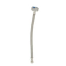 Tubo de abasto de acero inoxidable de 12" para inodoros 3/8" x 7/8".