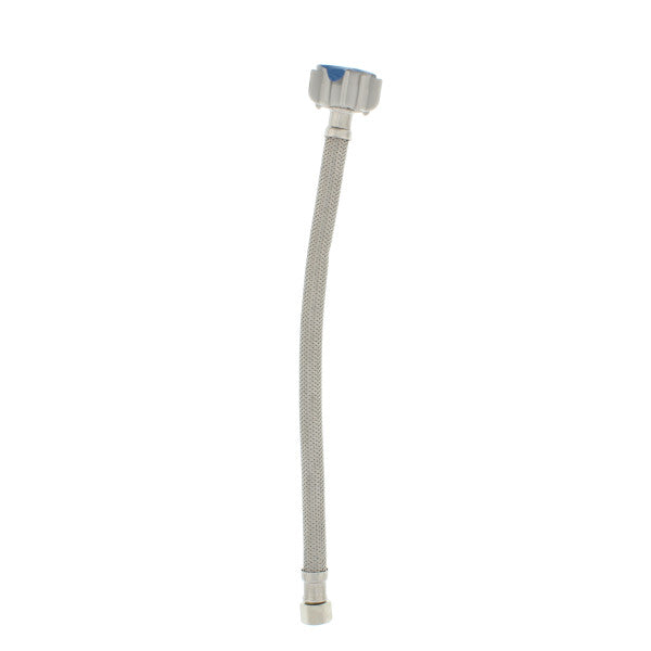 Tubo de abasto de acero inoxidable de 12" para inodoros 3/8" x 7/8".