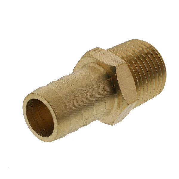 Adaptador macho de 3/4" x 3/4" de latón para manguera