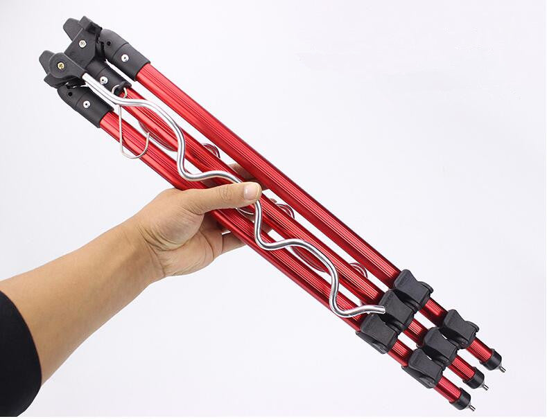 Tripode soporte de cañas de pesca ROJO