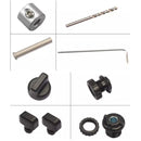 Plantilla de perforación para tiradores de gavetas, cajón, gabinete. Medida móvil 3/16 " (5mm) guía