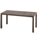 Mesa plástica familiar Barú, color mocca