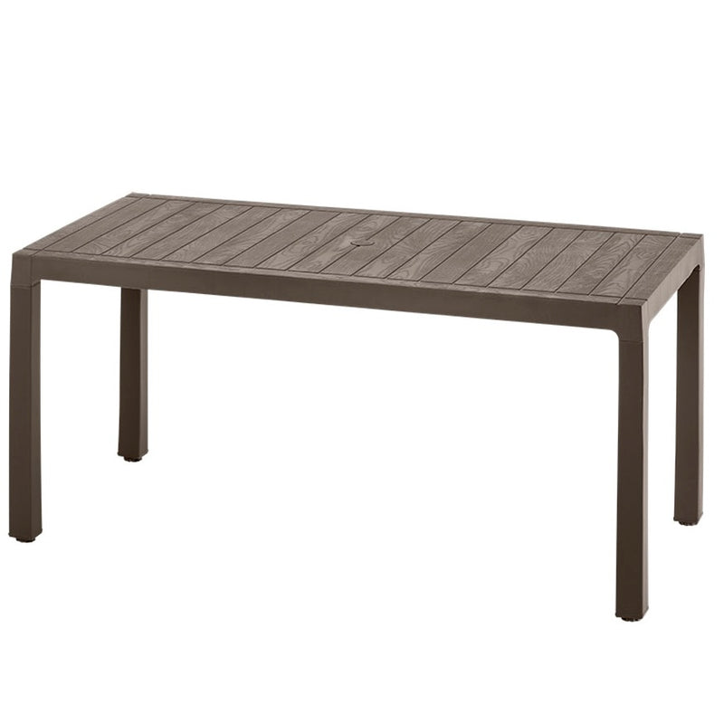 Mesa plástica familiar Barú, color mocca