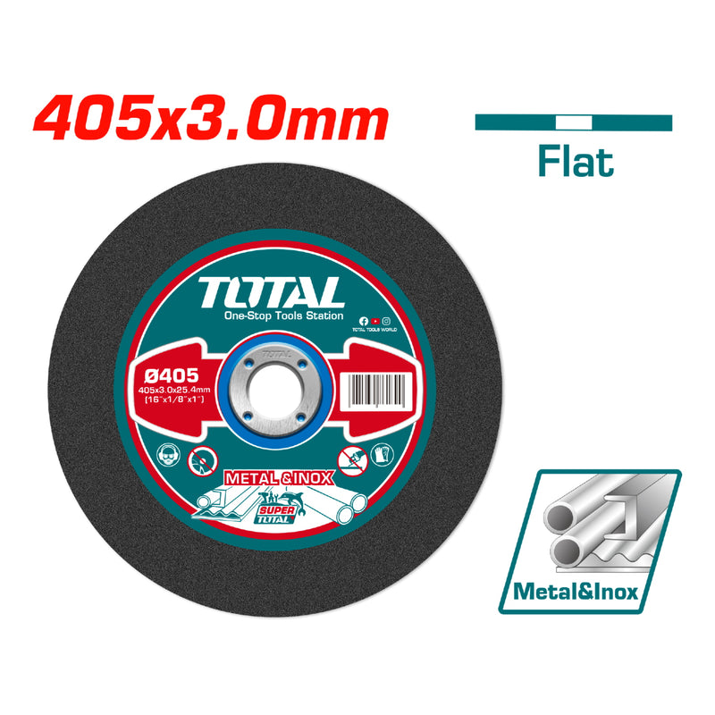 Disco de corte de metal abrasivo 16" 405x3.0mm Disco de corte plano para metal