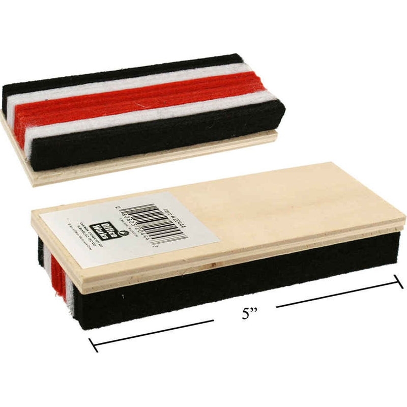 Borrador de pizarra metalica de 1x2x5"