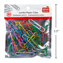 Clips jumbo de color de 80 piezas Bolsa resellable de 50 mm impresa