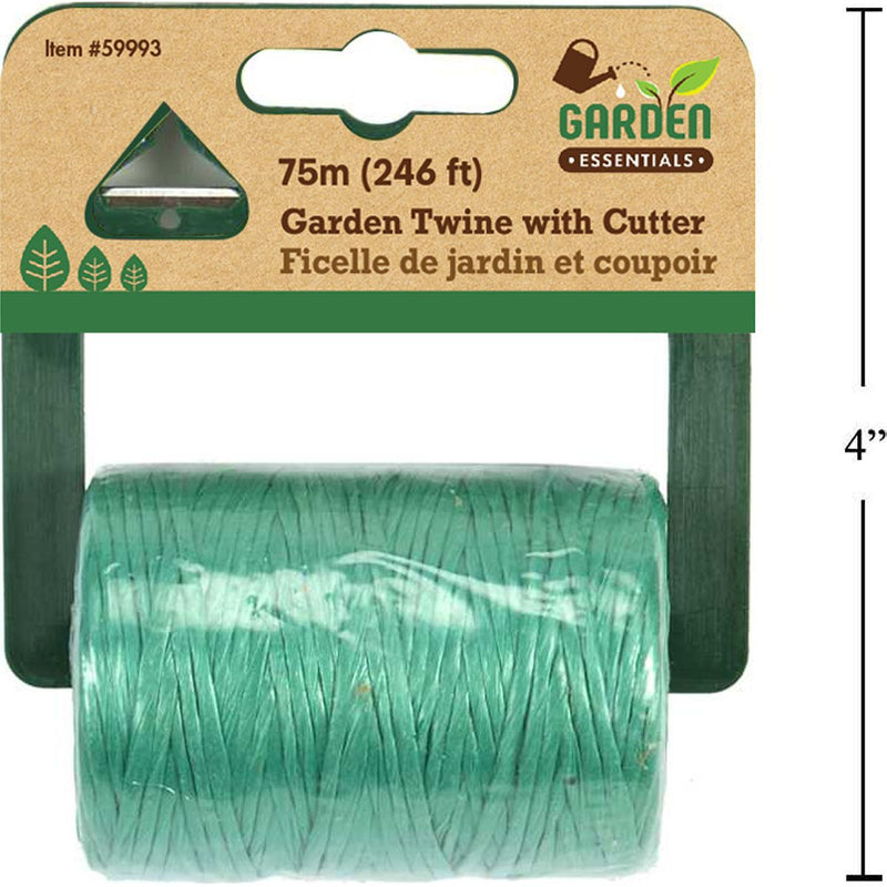 Rollo Hilo cuerda de jardin con cortador 75mts