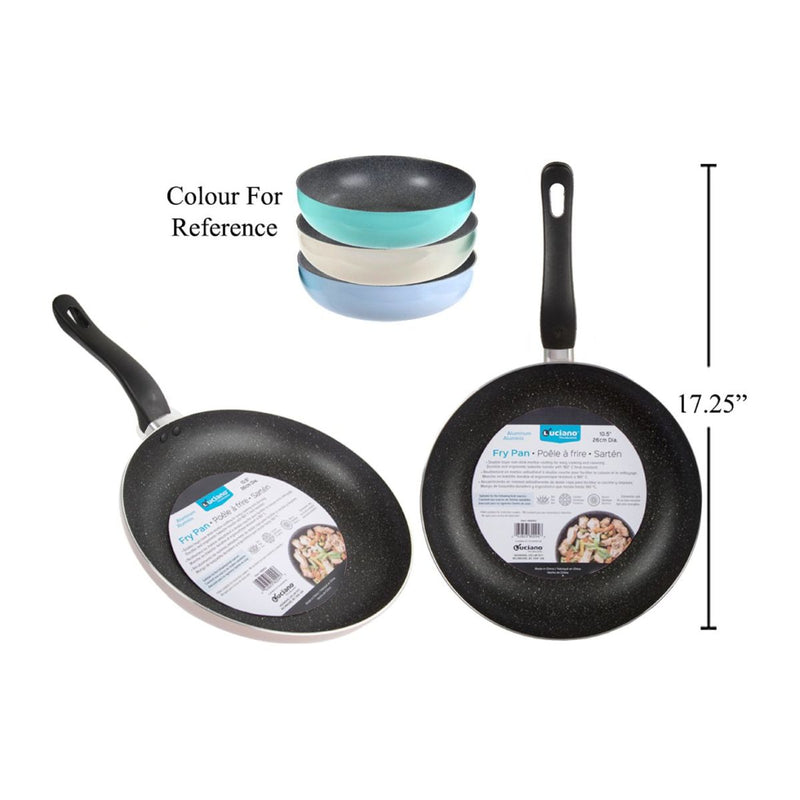 Luciano 10.5 "Sarten Antiadherente Alum. Para freir  (1pza) (Viene en colores variados al azar)