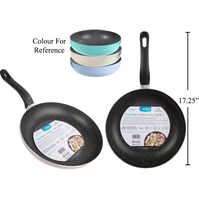 Luciano 10.5 "Sarten Antiadherente Alum. Para freir  (1pza) (Viene en colores variados al azar)
