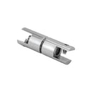 Conector doble para repisas de vidrio.