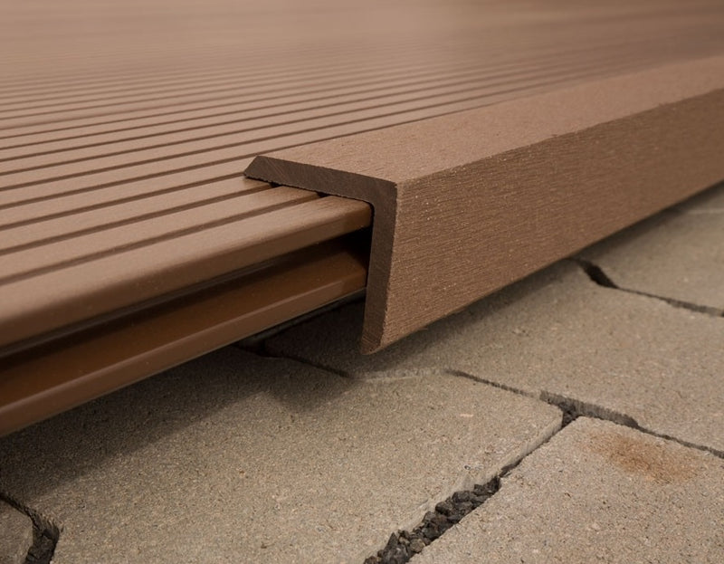 Angulo Remate Deck Caoba WPC Exteriores 50 x50x2900mm
