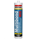 Silicon de polímero híbrido Multibond MS35, color blanco 290 ml. Soudal
