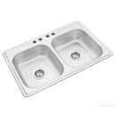 Fregador doble tina inox 33X22X0.6MM 830*560*150mm bowl de 355*405mm fregadero lavaplatos