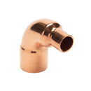 Codo reductor de 90° de cobre (1" x 3/4")