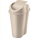 Papelera style con tapa vaivén, 50l, color taupe