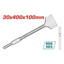 Cincel Plano de 30x400x100mm compatible con demoledor TOTAL UTH215456 TH217506